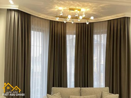 Curtains Installation Service in Abu Dhabi