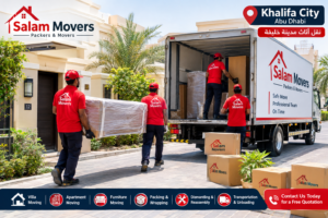 Movers in Khalifa City Abu Dhabi | نقل أثاث مدينة خليفة
