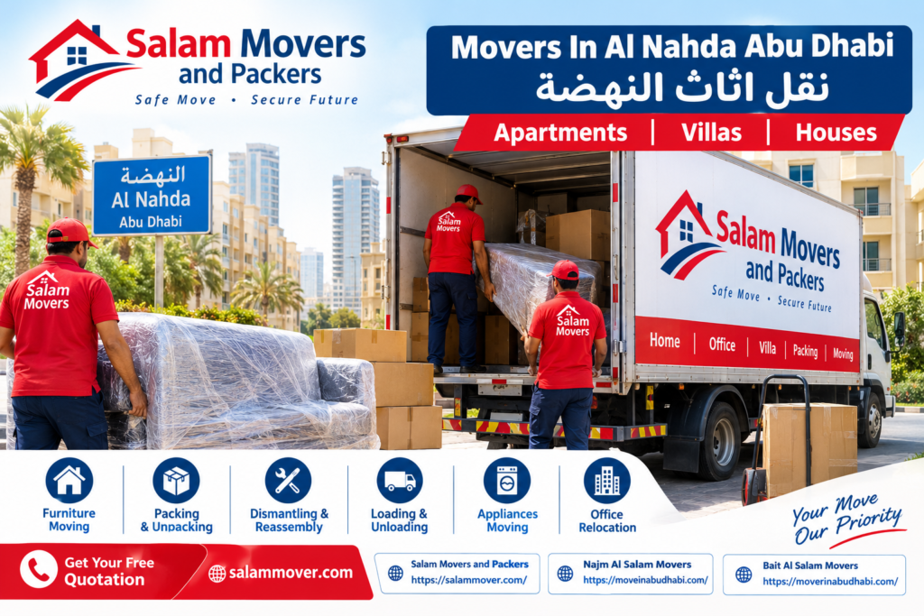 Movers in Al Nahda Abu Dhabi | نقل أثاث النهضة